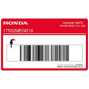 Fuel tank emblem, left side