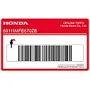 Honda-embleem sticker op achterspatbord