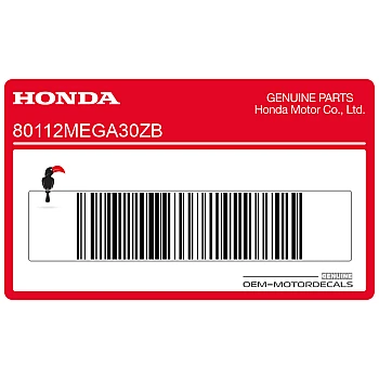 Autocollant bande garde-boue arrière, côté gauche