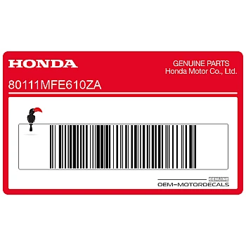 Tail cowl HONDA emblem, right side