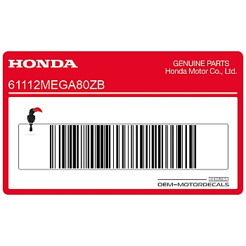 Autocollant bande garde-boue avant, côté droit