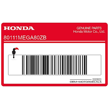 Autocollant bande garde-boue avant, côté gauche