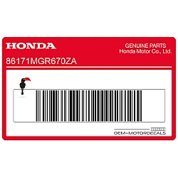 Autocollant de réservoir