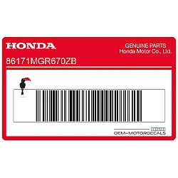 Decalcomania serbatoio carburante