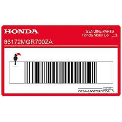 Décalcomanie aile de réservoir, côté gauche