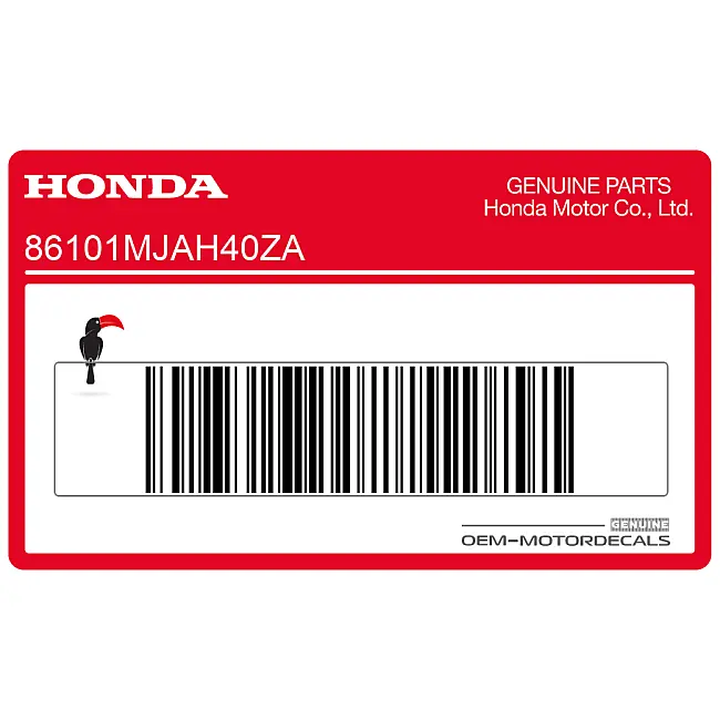 Honda-86101MJAH40ZA