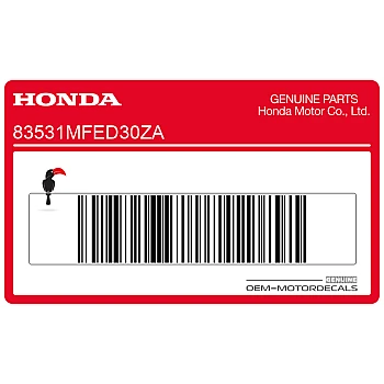 Meter cover Shadow sticker, right side