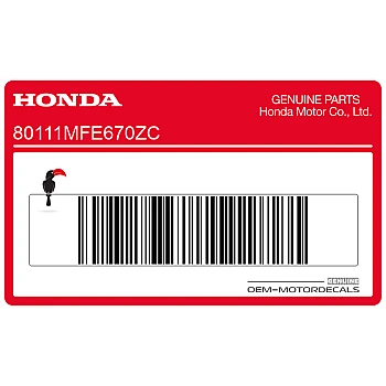 Rear fender emblem, left side