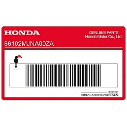 Side cover Honda decal