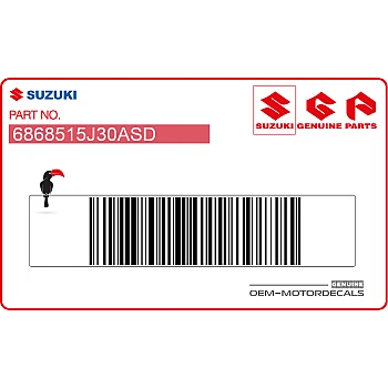 GSX-R Naklejka na pokrywę boczną, prawa strona