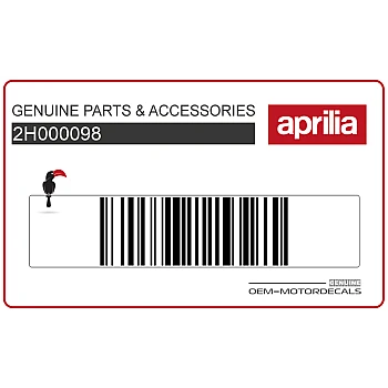 Sticker voor staartkap