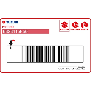 Emblemat Burgman na osłonie kierownicy