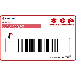 Pegatina emblema 650 de tapa lateral