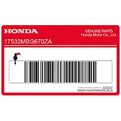 Fuel tank decal, left side