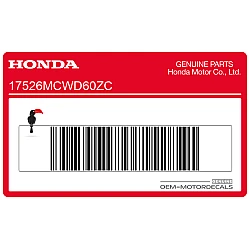 Adesivo serbatoio, lato destro