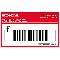 Tail cowl Honda logo decal