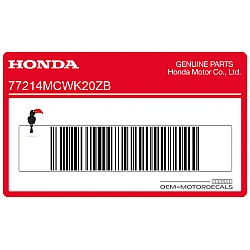 Modelsticker op staartkap (Type 1 JDM)