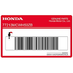 Tail cowl Honda logo decal