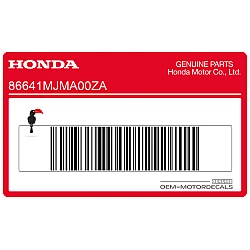 Interceptor embleemsticker op zijkuip