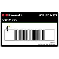 KAWASAKI Side cover decal, twin cylinder 56050-1755