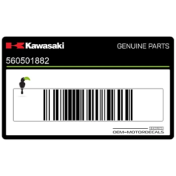 Emblème Kawasaki sur carénage avant