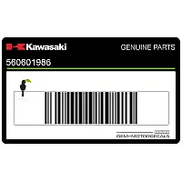KAWASAKI Adhesivo central del carenado inferior, lado izquierdo 56060-1986
