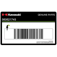 KAWASAKI Calcomanía de carenado lateral inferior, lado izquierdo 56062-1745