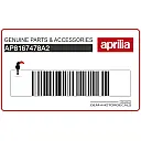 Side fairing Aprilia logo decal, left side