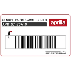 Autocollant logo Aprilia tête de fourche