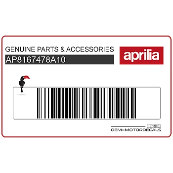 Autocollant logo Aprilia tête de fourche