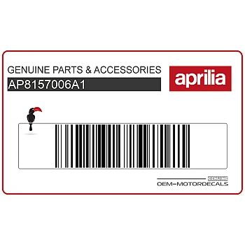 Autocollant logo Aprilia réservoir, côté droit