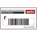 Side fairing Aprilia decal, right side