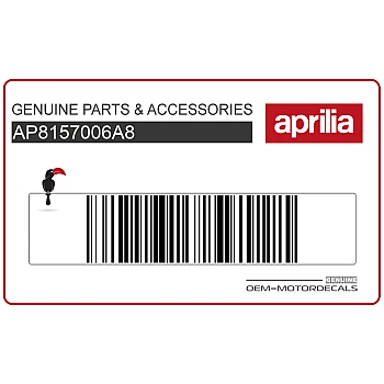 Autocollant logo Aprilia carénage avant