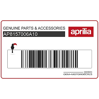Autocollant Aprilia carénage avant