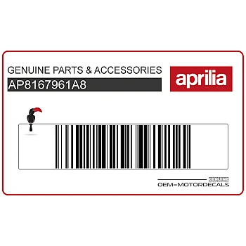 Aprilia logo sticker frontkuip