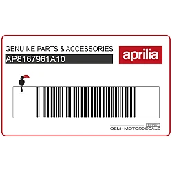 Decal logo Aprilia cupolino anteriore