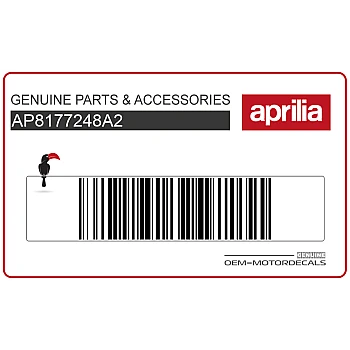 Autocollant Aprilia pour carénage avant