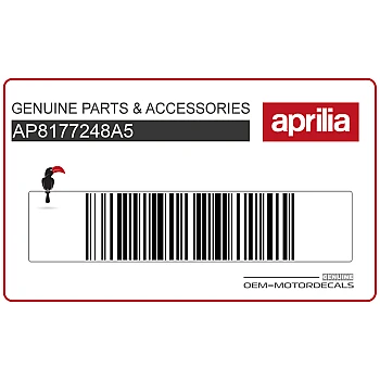 Autocollant Aprilia pour tête de fourche