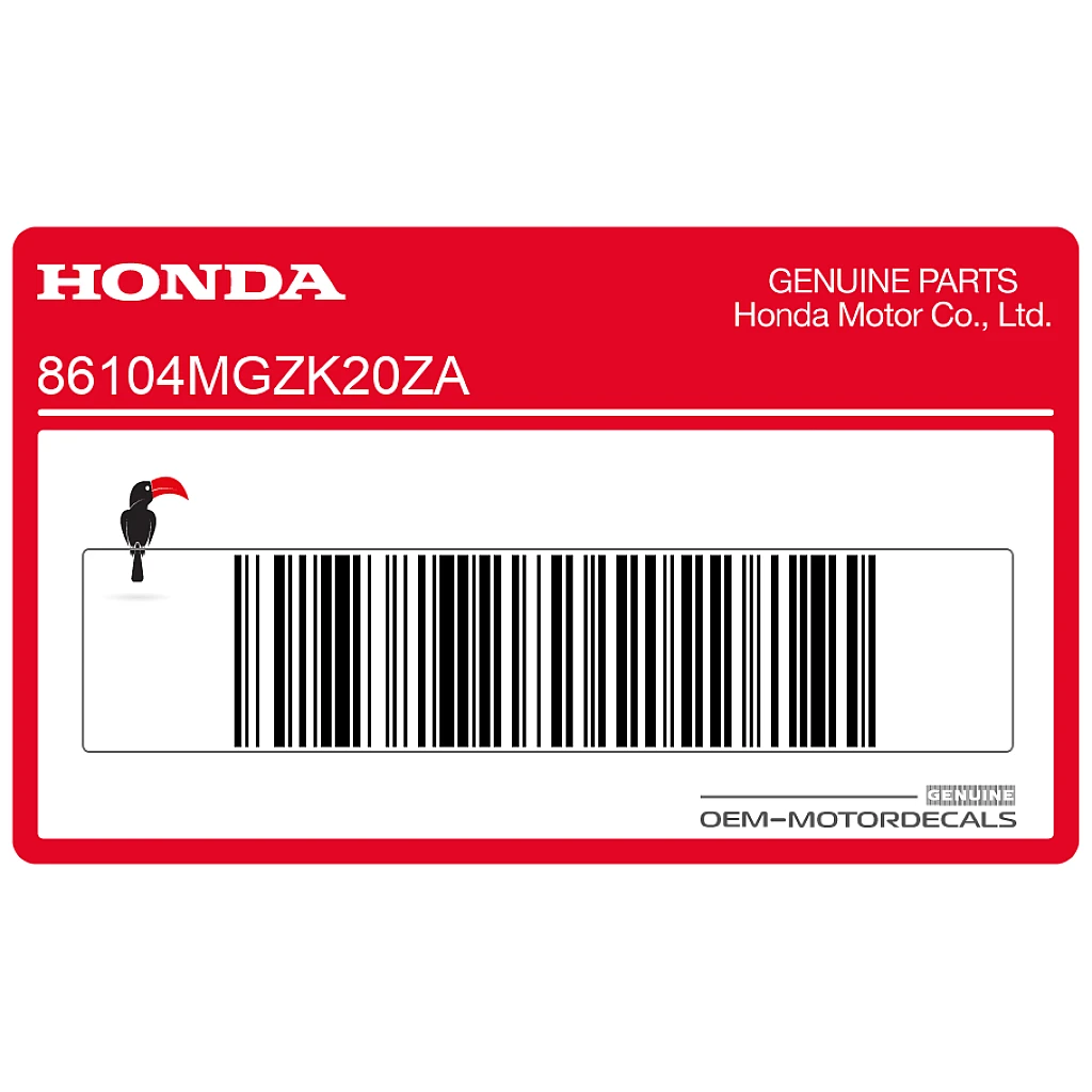 Honda-86104MGZK20ZA Honda-86104MGZK20ZA