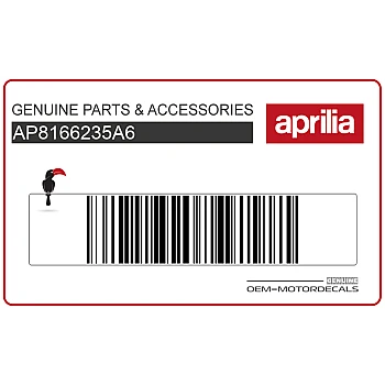Autocollant Aprilia de tête de fourche