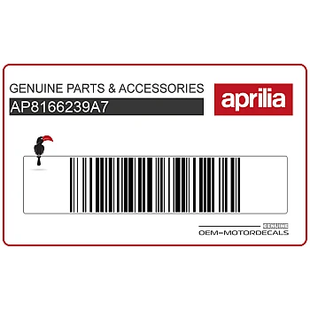 Aprilia Logo-Aufkleber obere Frontverkleidung