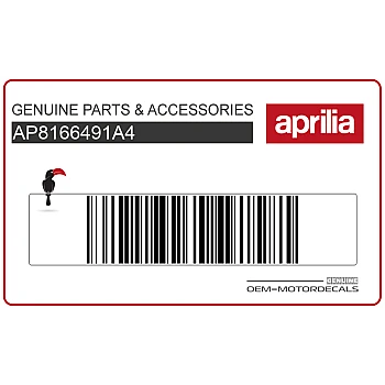 Frame-label sticker op zijkuip