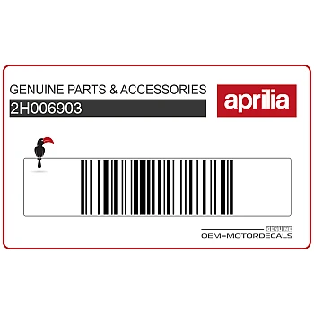 Pegatina inferior carenado delantero