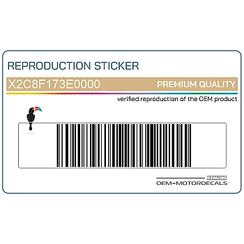 Autocollant carénage arrière queue