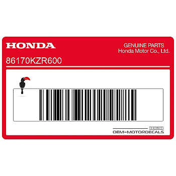 Autocollant marquage moteur