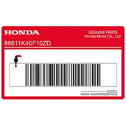 ABS-sticker, zijkuip