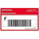 Rear side panel FORZA emblem decal