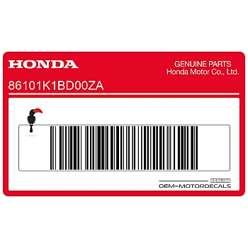 Honda embleemsticker op frontkuip