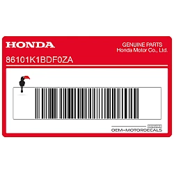 Naklejka emblemat Honda na przednią owiewkę