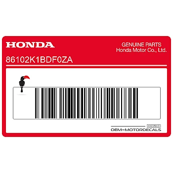 Honda embleemsticker voor staartkap